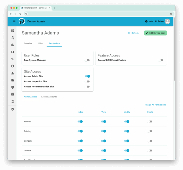 User Admin Access