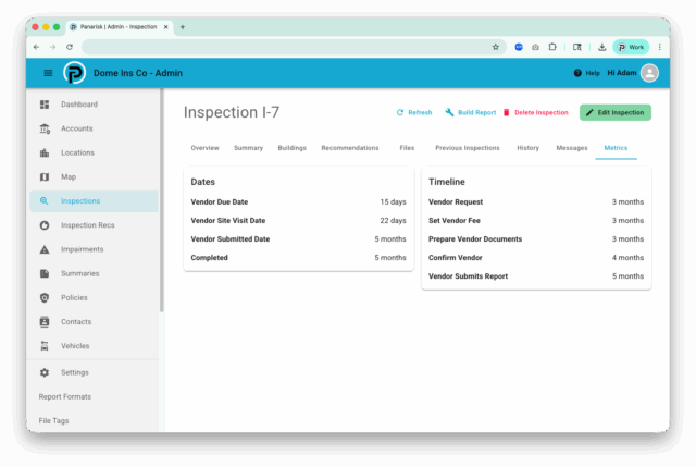 Inspection Metrics